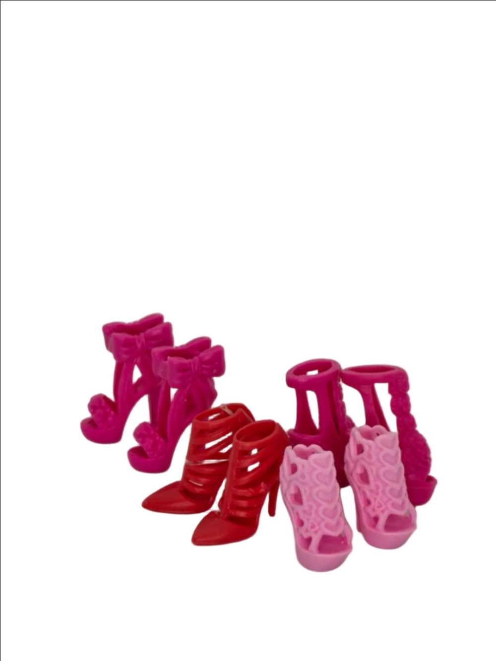 Unbranded Dolls & Accessories One Size Pink Red High Heels